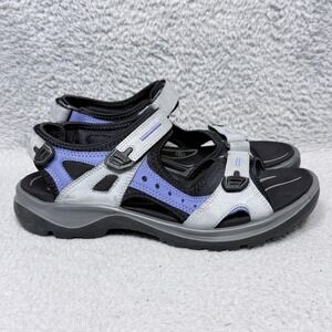 Ecco Offroad Womens Size 40 US 9-9.5 Sandals Shoes Gray Periwinkle Black